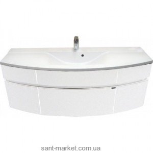 Тумба под раковину Gorenje Oasis F 140.03 подвесная 140х49.5х50 белый матовый/антрацит 790359