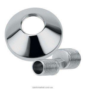 Ferro Розетка с эксцентриком  хром R10