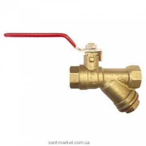 FerroШаровой кран для воды с косым фильтром 1