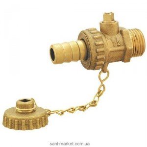 Ferro Шаровой кран для воды  сливной 3/4