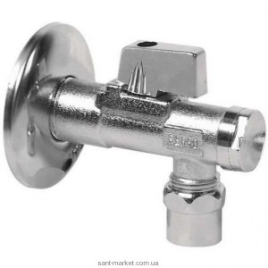 Ferro Кульовий кран для води кутовий водозабірних з розеткою і фільтром 1/2 Z270