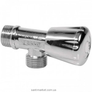 Ferro Грибковый угловой водозаборный кран  хром 1/2 Z220