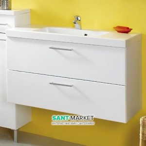 Тумба под раковину Gorenje Quadra F 90.65 подвесная 90х45х50 белый глянец 791471