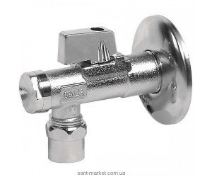 Ferro Кульовий кран для води кутовий водозабірних з розеткою і фільтром 1/2 Z310