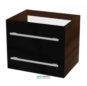 Тумба под раковину Gorenje Avon F60.71 подвесная 60х45х50 черный глянец 791820