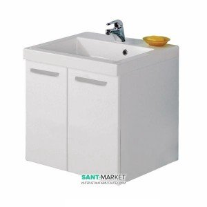 Тумба под раковину Gorenje Quadra F 60.77 подвесная 60х45х60 белый 791467