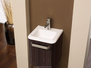 Тумба під раковину Gorenje Jazz Small L ліва підвісна 35х33х40 горіх глянець 910081