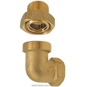 Ferro Латунная сполучна муфта кутова з О-рингом 3/4 