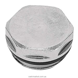 Ferro Пробка-заглушка с О-рингом 1/2” - никелированная KZ1