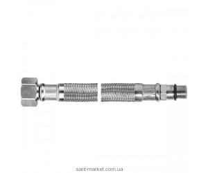 Ferro Шланг в оплётке 3/8”xM10x1 с коротким наконечником L=40см WBS17