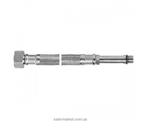 Ferro Шланг в оплётке 3/8”xM10x1 с длинным наконечником L=40см WBS92