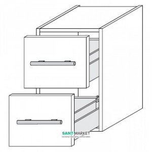 Тумба под раковину Gorenje Avon подвесная 30х45х50 светлый орех/венге 791304