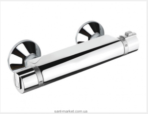 Смеситель для душа настенный двухвентильный с термостатом Mofem коллекция Jun Evo хром 170-0002-10