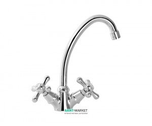 Змішувач для раковини двухвентильний високий Mofem колекція Treff хром 140-0018-25