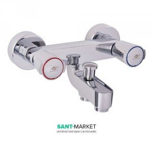 Змішувач двохвентильний для ванни з коротким виливом Mofem колекція Golf хром 141-1251-00