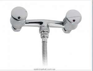 Смеситель для душа настенный двухвентильный Mofem Spektrum с душевым набором хром 143-0027-02