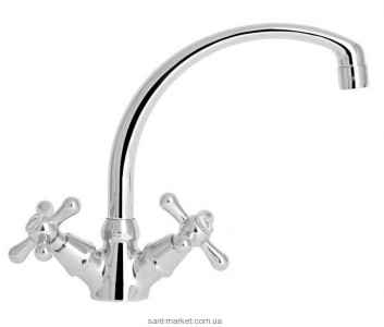 Смеситель для кухни Mofem Treff двухвентильный ретростиль 140-0019-01