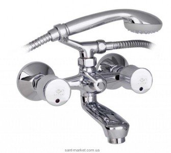 Змішувач двохвентильний для ванни з душем Mofem колекція Spektrum хром 141-0010-00