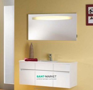 Тумба під раковину Gorenje Fresh karisma F 120.11 підвісна 120х49.5х50 білий / тик 910033