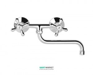 Змішувач для кухні Mofem Treff двухвентильний настінний ретростиль 142-0010-01