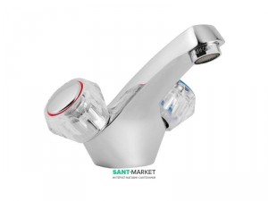 Смеситель для раковины двухвентильный Mofem коллекция Spektrum Primula хром 140-0178-40