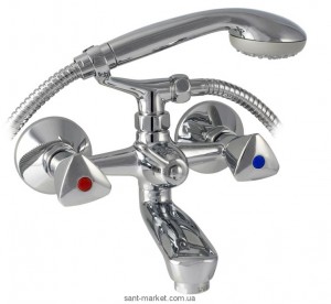 Смеситель двухвентильный для ванны с душем Mofem коллекция Evrosztar хром 141-0094-01