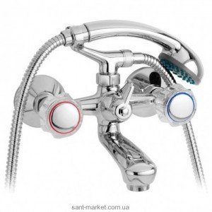 Змішувач двохвентильний для ванни з душем Mofem колекція Primula хром 141-0055-12