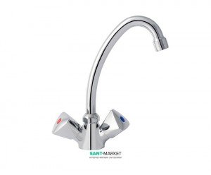 Змішувач для раковини двухвентильний високий Mofem колекція Evrostar хром 140-0001-26