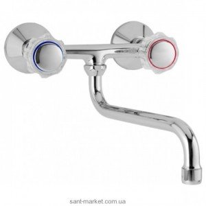 Смеситель для кухни Mofem Primula двухвентильный настенный ретростиль 142-0001-32