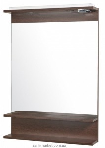 Аквародос Модерн Дзеркало 65 см з полками і підсвічуванням 038399