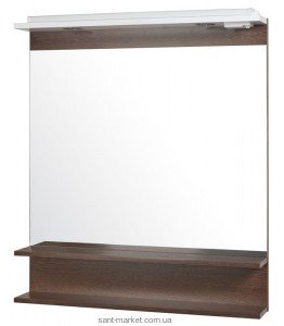 Аквародос Модерн Дзеркало 80 см з полками і підсвічуванням 038400