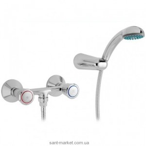 Смеситель для душа настенный двухвентильный Mofem Favorit с душевым набором хром 143-0014-15