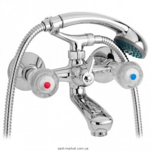 Смеситель двухвентильный для ванны с душем Mofem коллекция Iris хром 141-0055-09