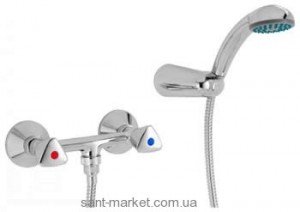 Смеситель для душа настенный двухвентильный Mofem коллекция Iris с душевым набором хром 143-0014-17