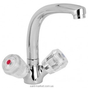 Смеситель для кухни Mofem Iris двухвентильный ретростиль 140-0006-14