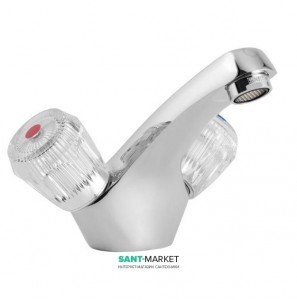 Змішувач для раковини двухвентильний Mofem колекція Iris хром 140-0174-31