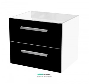 Тумба под раковину Gorenje Alano F 60.82 подвесная 50х45.5х60 черный глянец 792757