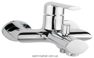 Змішувач одинважільний для ванни з коротким виливом Ferro колекція Torino хром BRT1