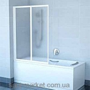 Ravak Штора д/ванны VS 2 105 Транспарент  профиль сатин  стекло 796M0U00Z1