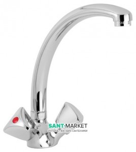 Змішувач для кухні Mofem Metal Plus двухвентильний ретростиль 140-0003-42