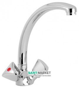 Смеситель для кухни Mofem Metal Plus двухвентильный ретростиль 140-0003-12