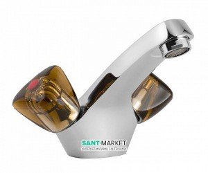 Змішувач для раковини двухвентильний Mofem колекція Stella хром 140-0178-17