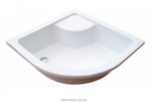 Душевой поддон акриловый четверть круга Ravak Sabina 80 LA  80х80х29 белый A214001020