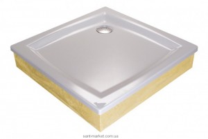 Душевой поддон акриловый квадратный Ravak Perseus EX 80х80х17.5 белый  A024401310