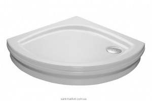 Душевой поддон акриловый четверть круга Ravak Modus PAN 90х90х17.5 белый A627701410