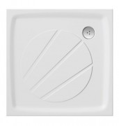 Душевой поддон литой мрамор квадратный Ravak Perseus Pro 100х100х3 белый XA03AA01010