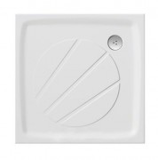  Душевой поддон литой мрамор квадратный Ravak  Perseus Pro 80х80х3 белый XA034401010