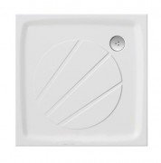 Душовий піддон литий мармур квадратний Ravak Perseus Pro 90х90х3 білий XA037701010