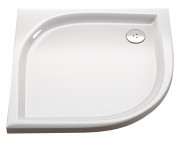Душовий піддон акриловий чверть кола Ravak Elipso LA 90х90х6 білий A227701210