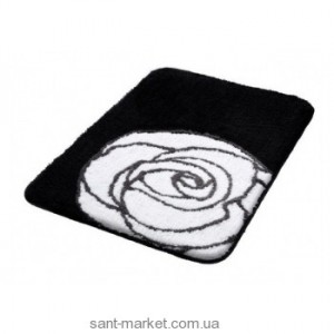 BISK РОЗА килимок для ванни чорно-білий 02818